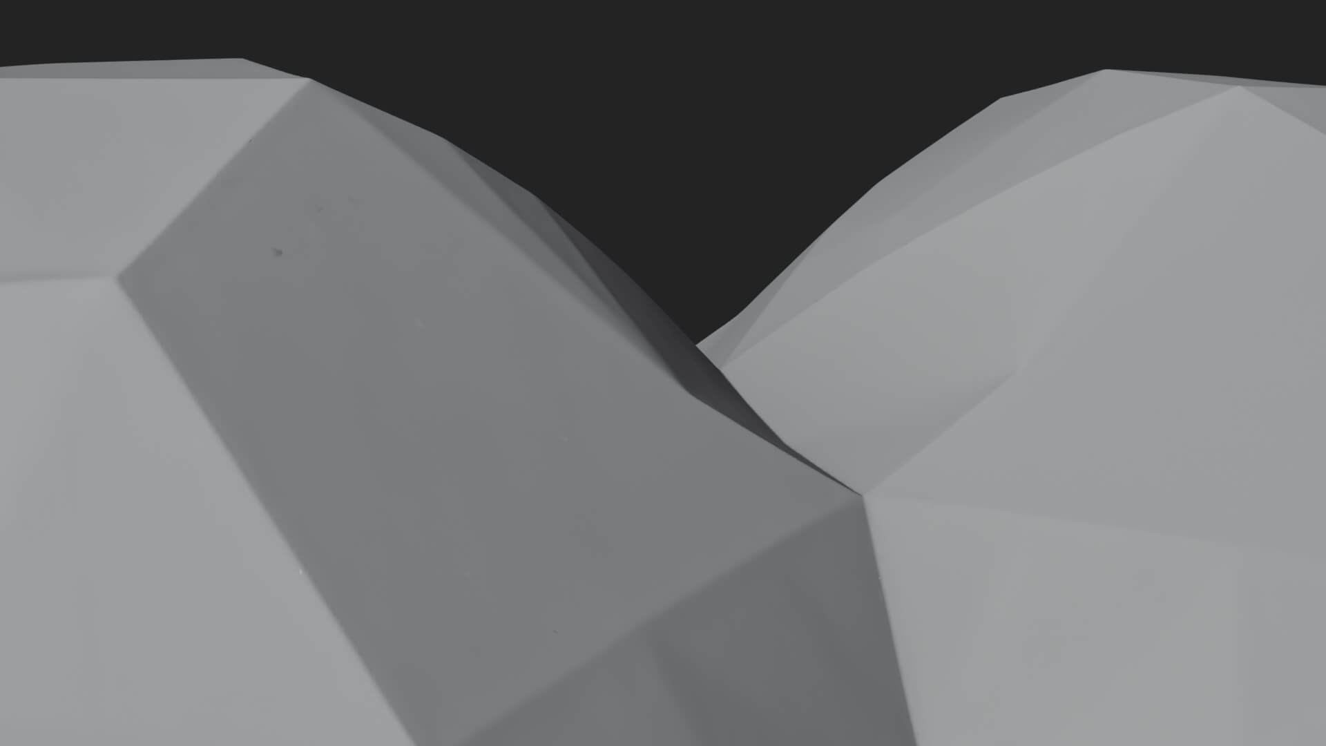 Faceted Crystal Heart Statue Design 1 3D Print Model 3D Model