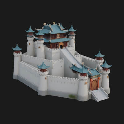 Fairy Tale Castle Design 17 3D Print Model