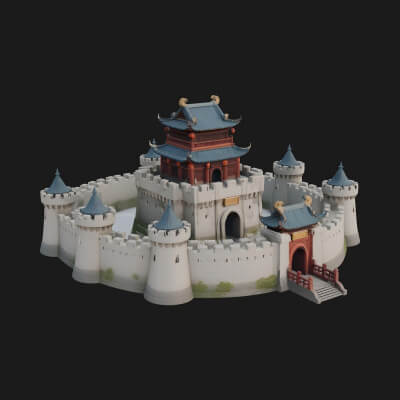 Fairy Tale Castle Design 18 3D Print Model