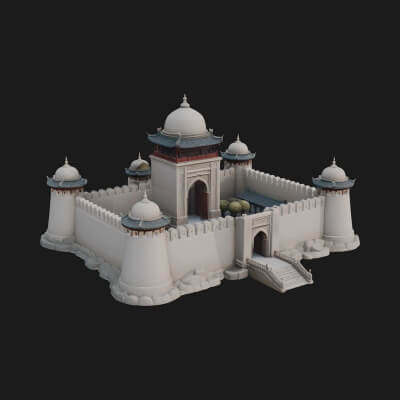 Fairy Tale Castle Design 19 3D Print Model