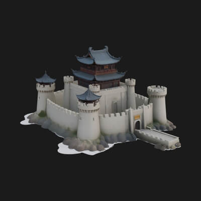 Fairy Tale Castle Design 21 3D Print Model