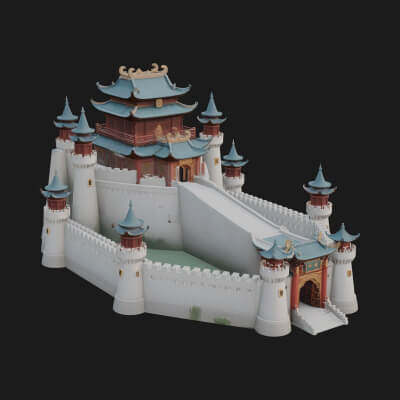 Fairy Tale Castle Design 22 3D Print Model