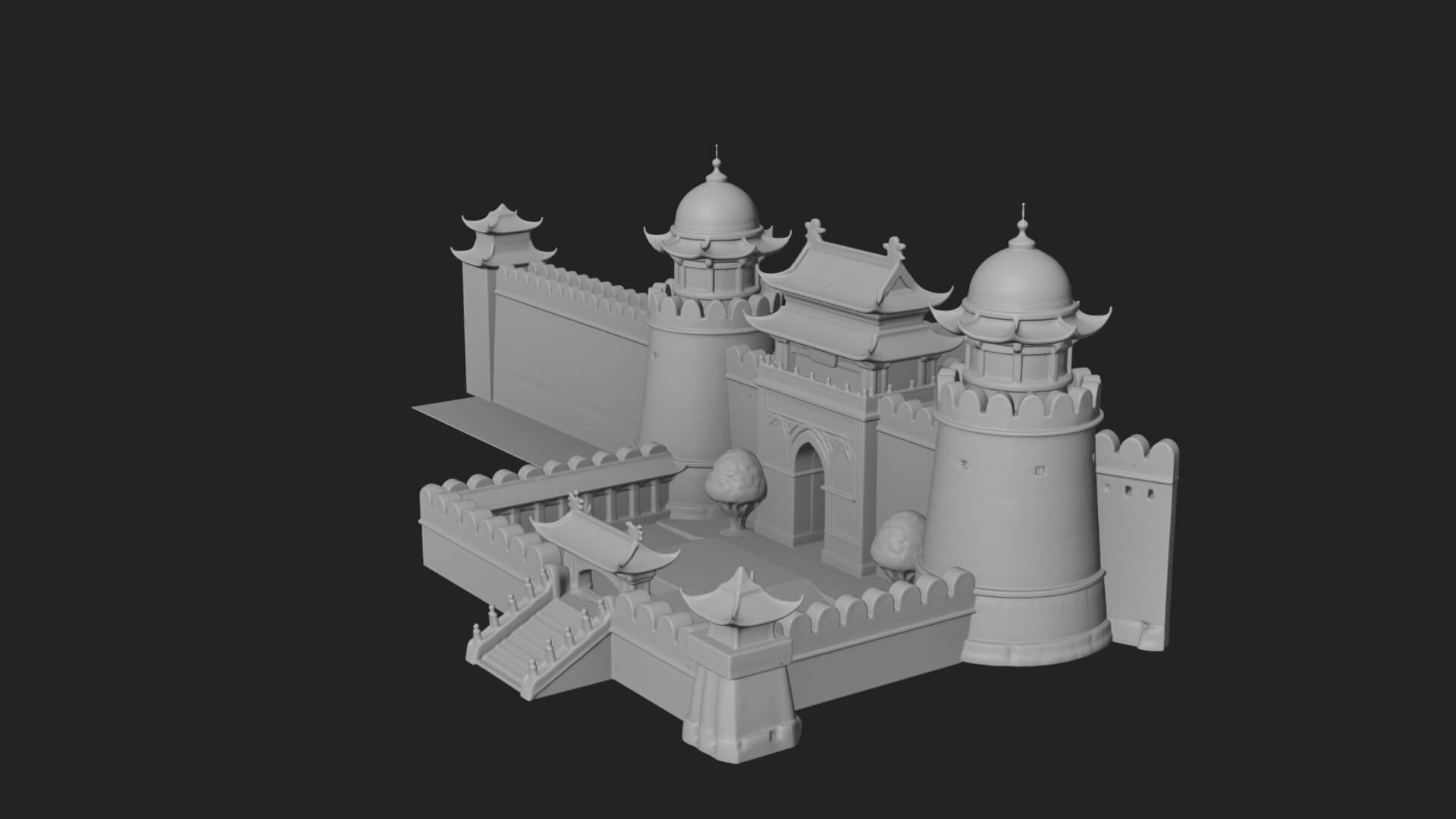 Fairy Tale Castle Design 26 3D Print Model 3D Model