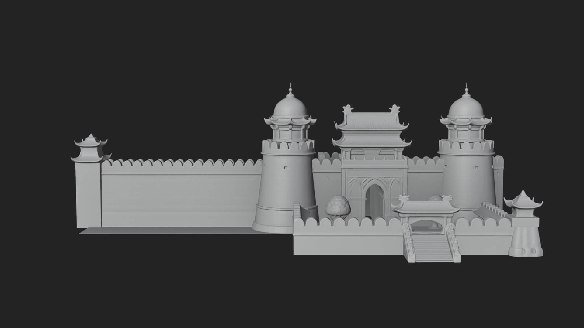 Fairy Tale Castle Design 26 3D Print Model 3D Model