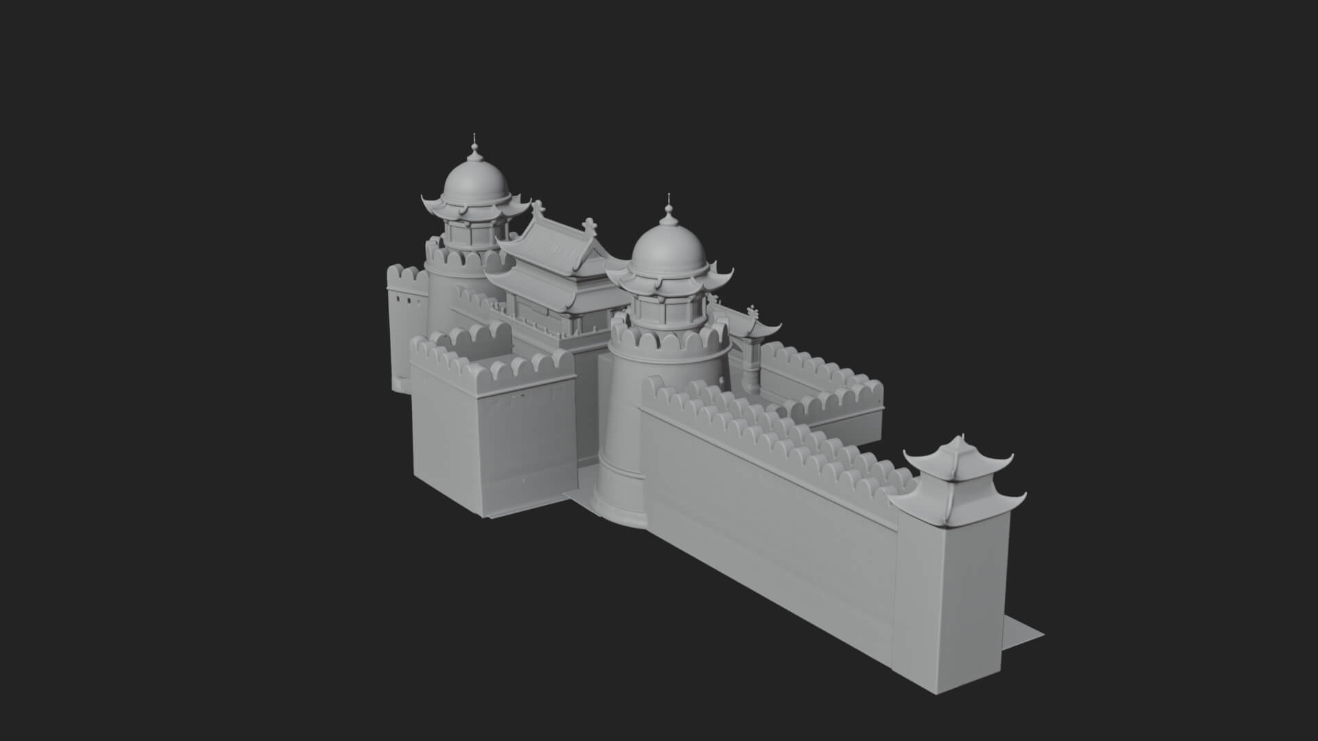 Fairy Tale Castle Design 26 3D Print Model 3D Model