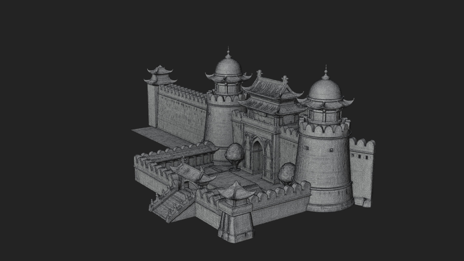 Fairy Tale Castle Design 26 3D Print Model 3D Model