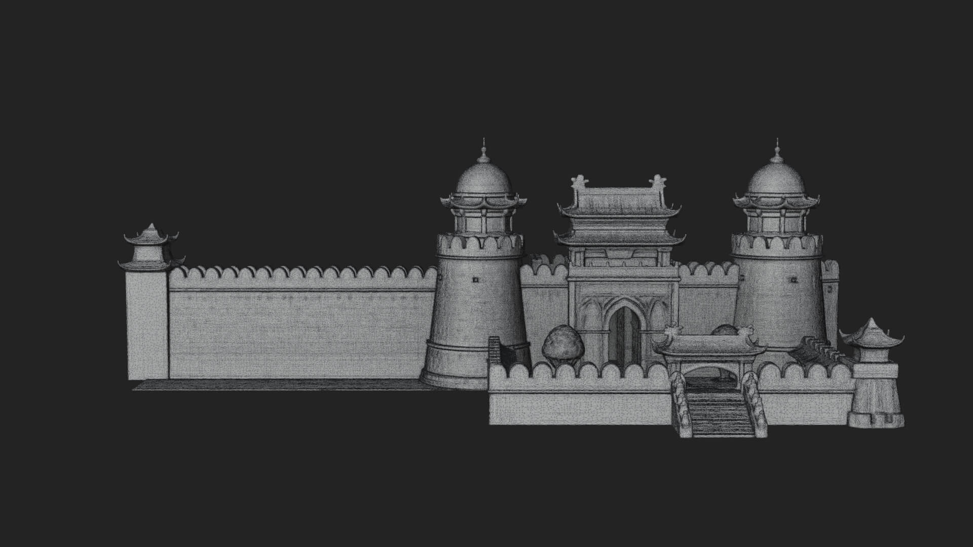 Fairy Tale Castle Design 26 3D Print Model 3D Model