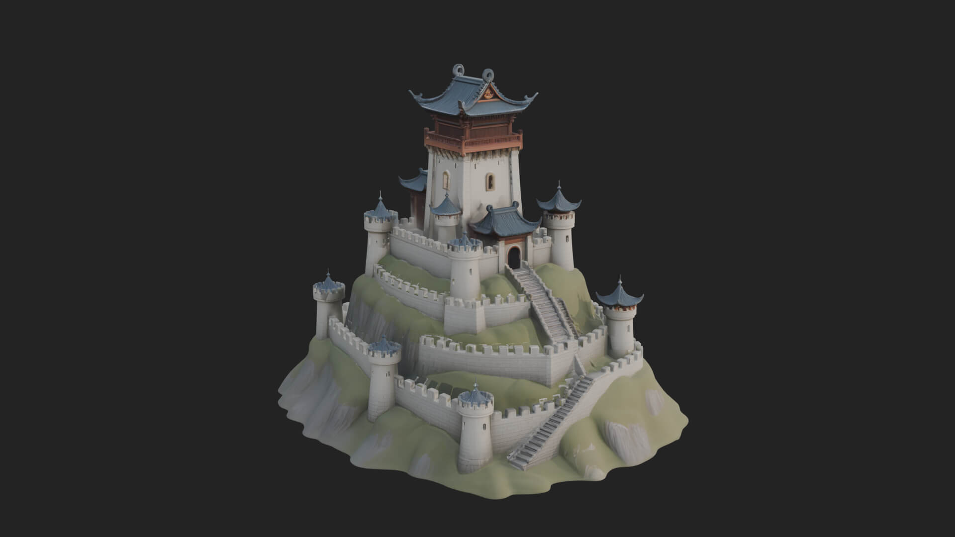 Fairy Tale Castle Design 27 3D Print Model 3D Model