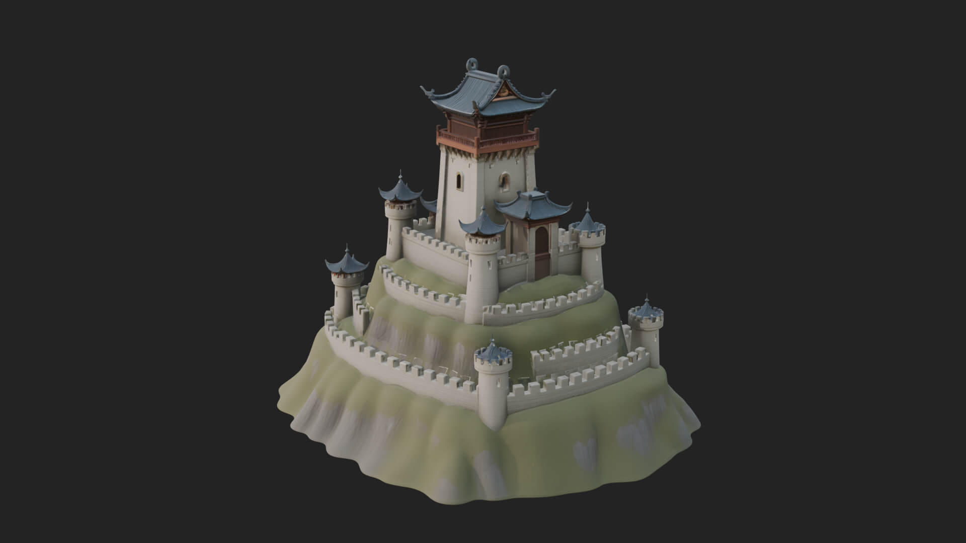 Fairy Tale Castle Design 27 3D Print Model 3D Model