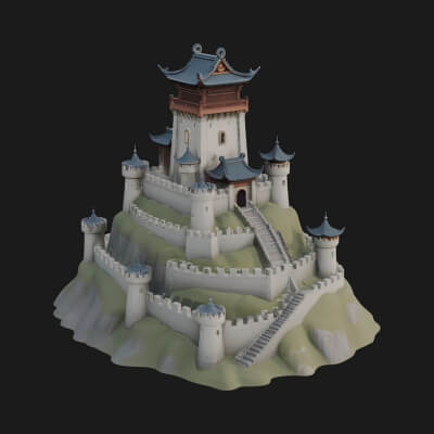 Fairy Tale Castle Design 27 3D Print Model