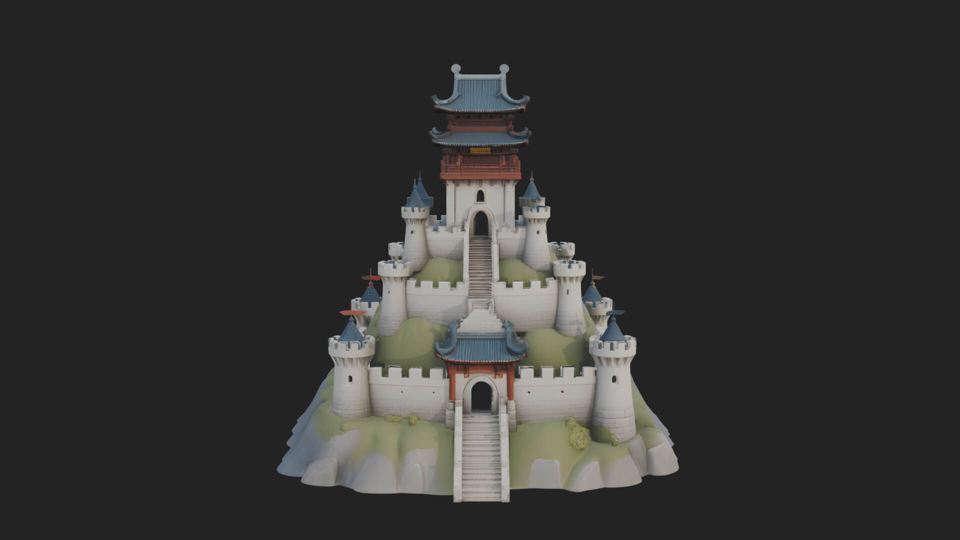 Fairy Tale Castle Design 28 3D Print Model 3D Model