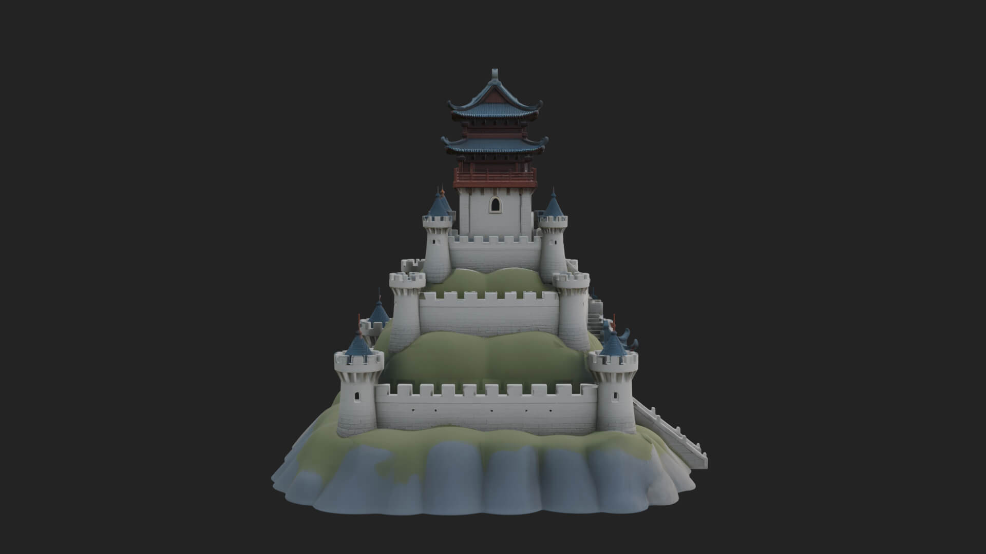 Fairy Tale Castle Design 28 3D Print Model 3D Model