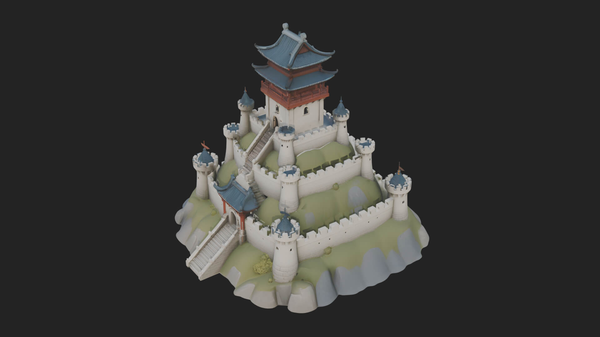 Fairy Tale Castle Design 28 3D Print Model 3D Model
