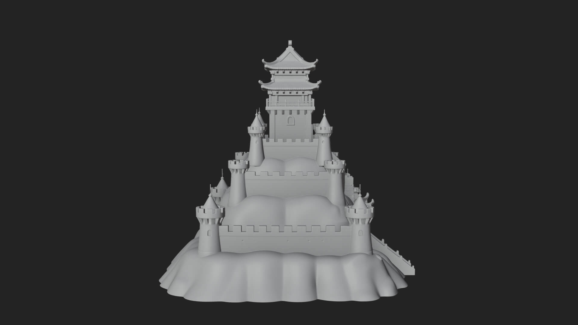 Fairy Tale Castle Design 28 3D Print Model 3D Model