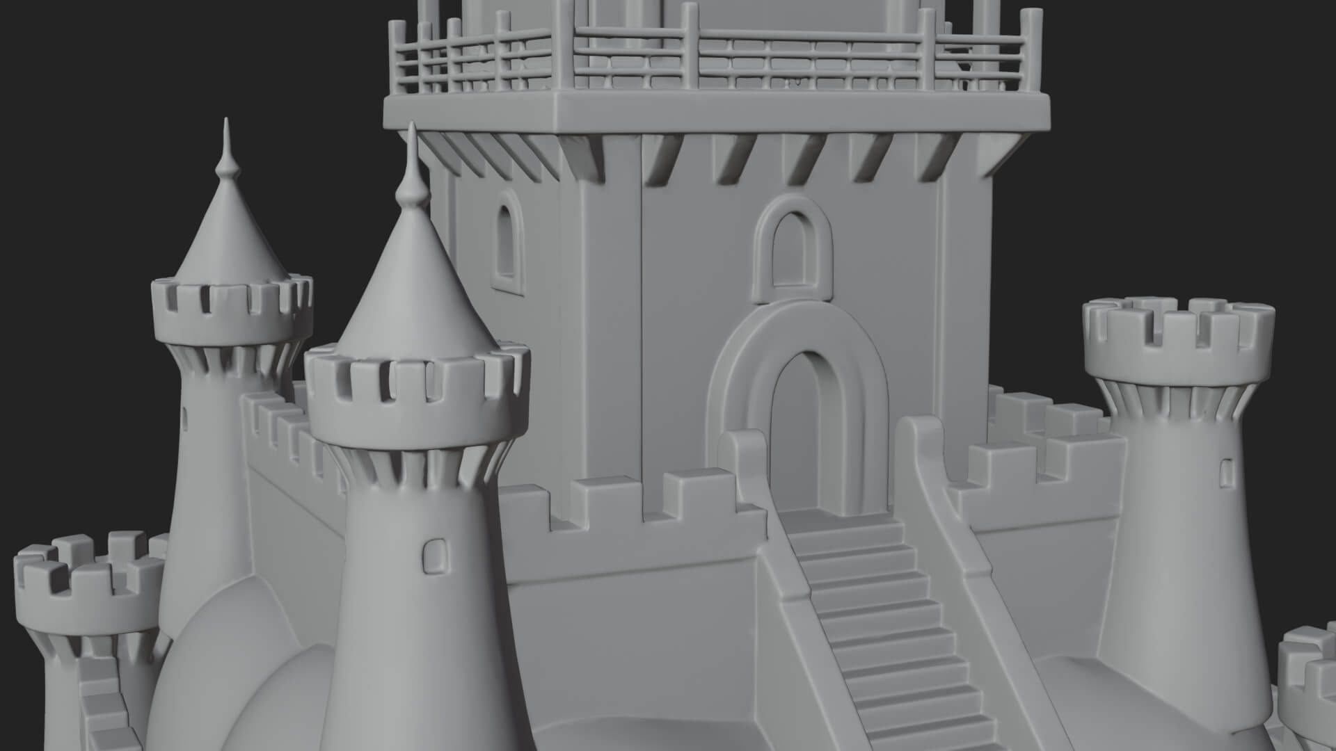 Fairy Tale Castle Design 28 3D Print Model 3D Model