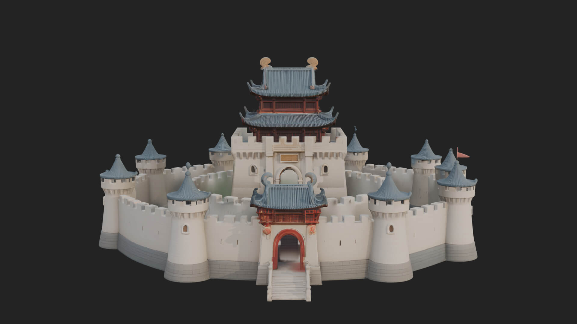 Fairy Tale Castle Design 29 3D Print Model 3D Model
