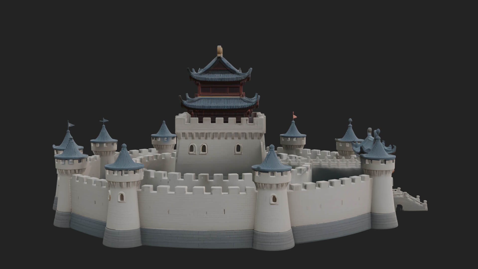 Fairy Tale Castle Design 29 3D Print Model 3D Model