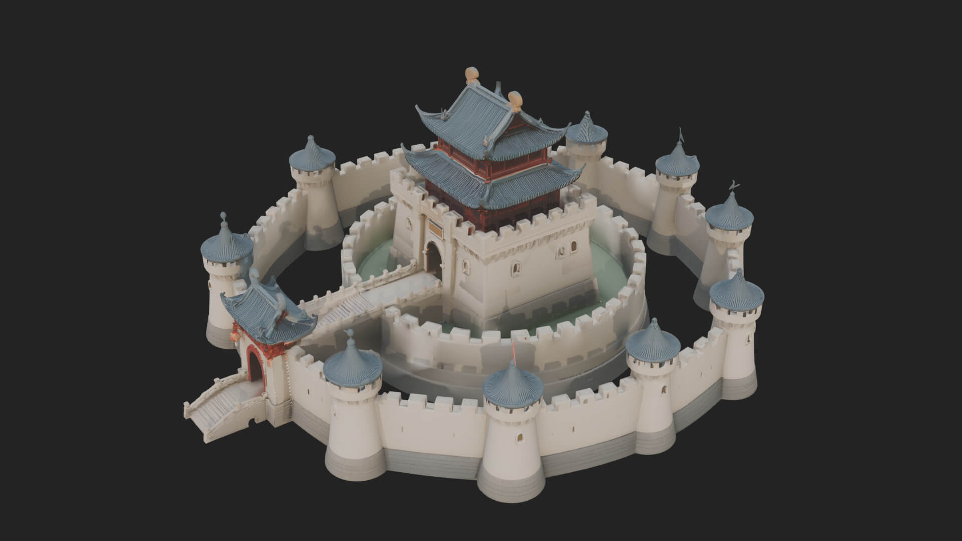 Fairy Tale Castle Design 29 3D Print Model 3D Model