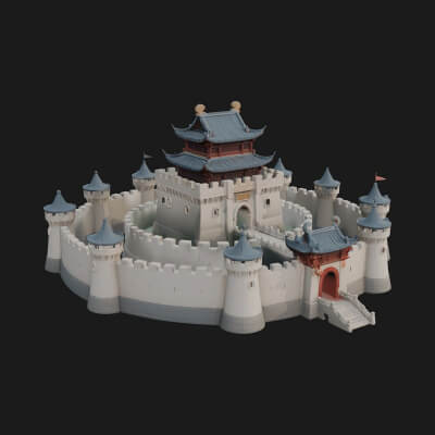 Fairy Tale Castle Design 29 3D Print Model