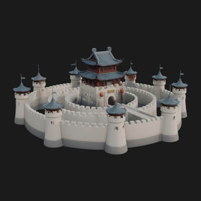 Fairy Tale Castle Design 3 3D Print Model