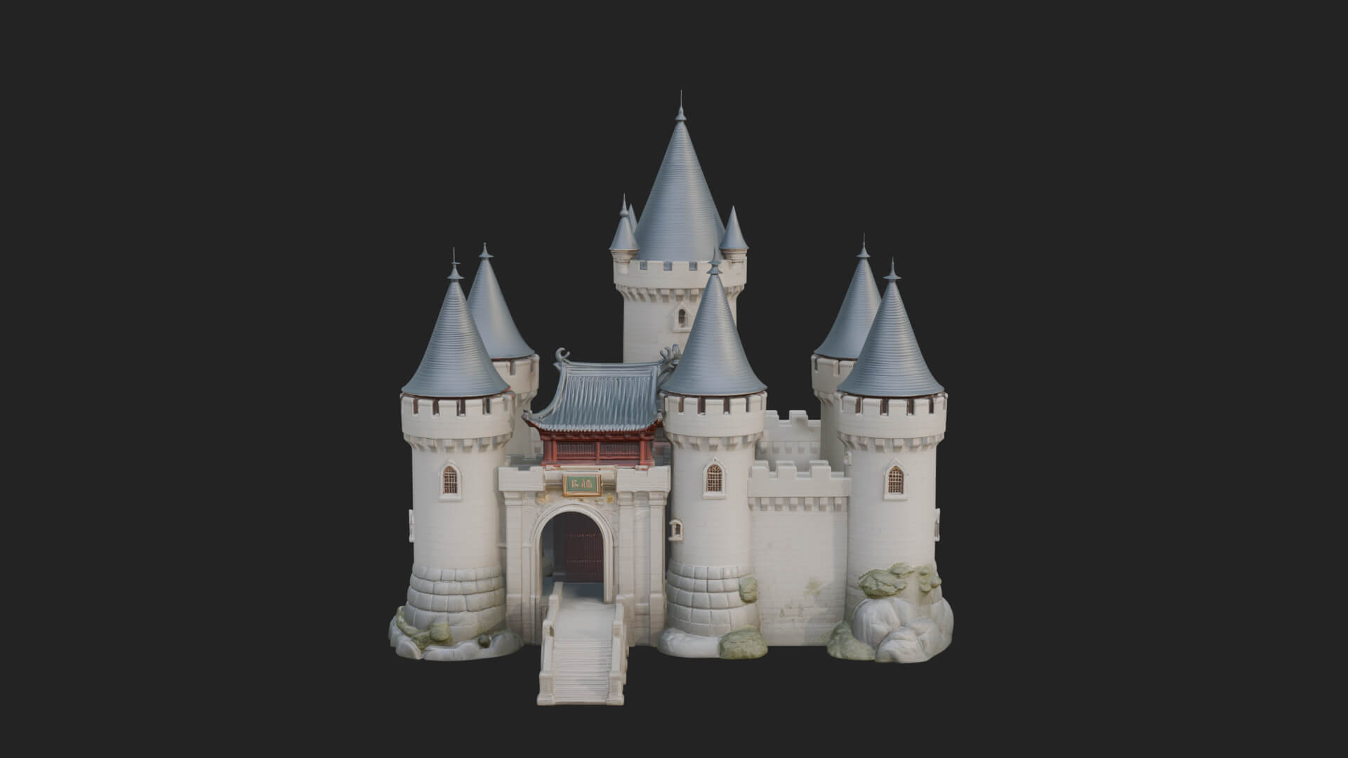 Fairy Tale Castle Design 30 3D Print Model 3D Model
