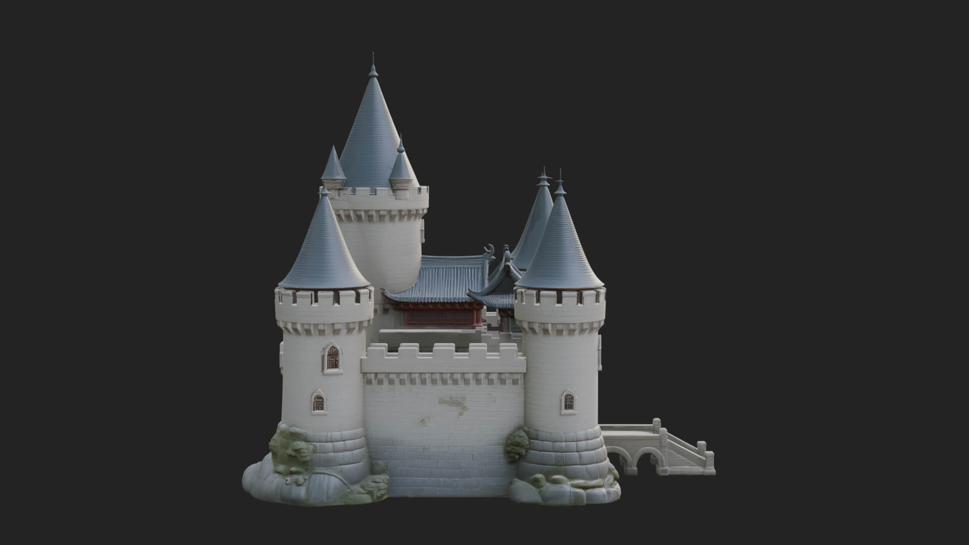 Fairy Tale Castle Design 30 3D Print Model 3D Model