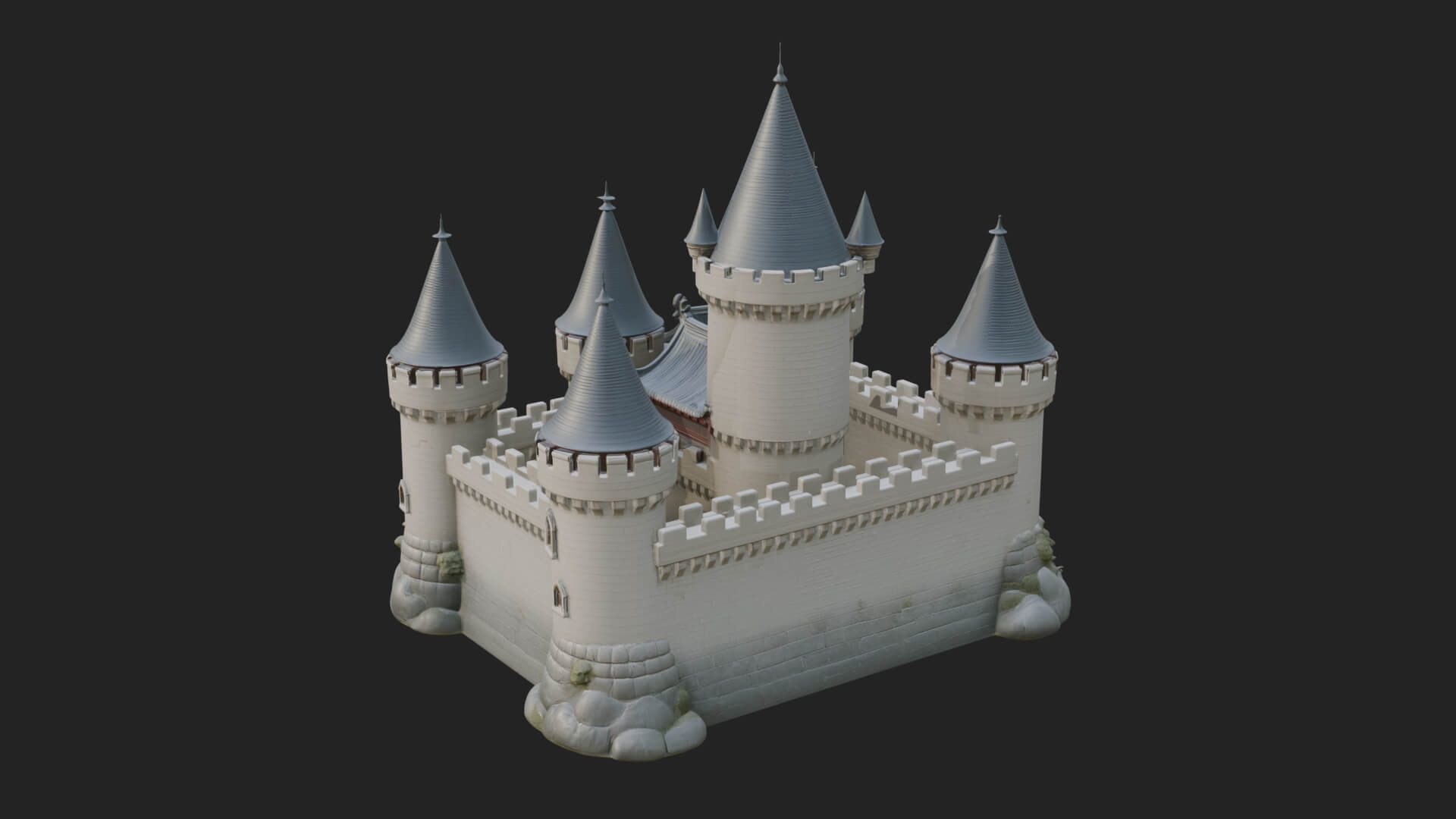 Fairy Tale Castle Design 30 3D Print Model 3D Model