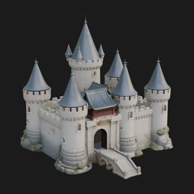 Fairy Tale Castle Design 30 3D Print Model