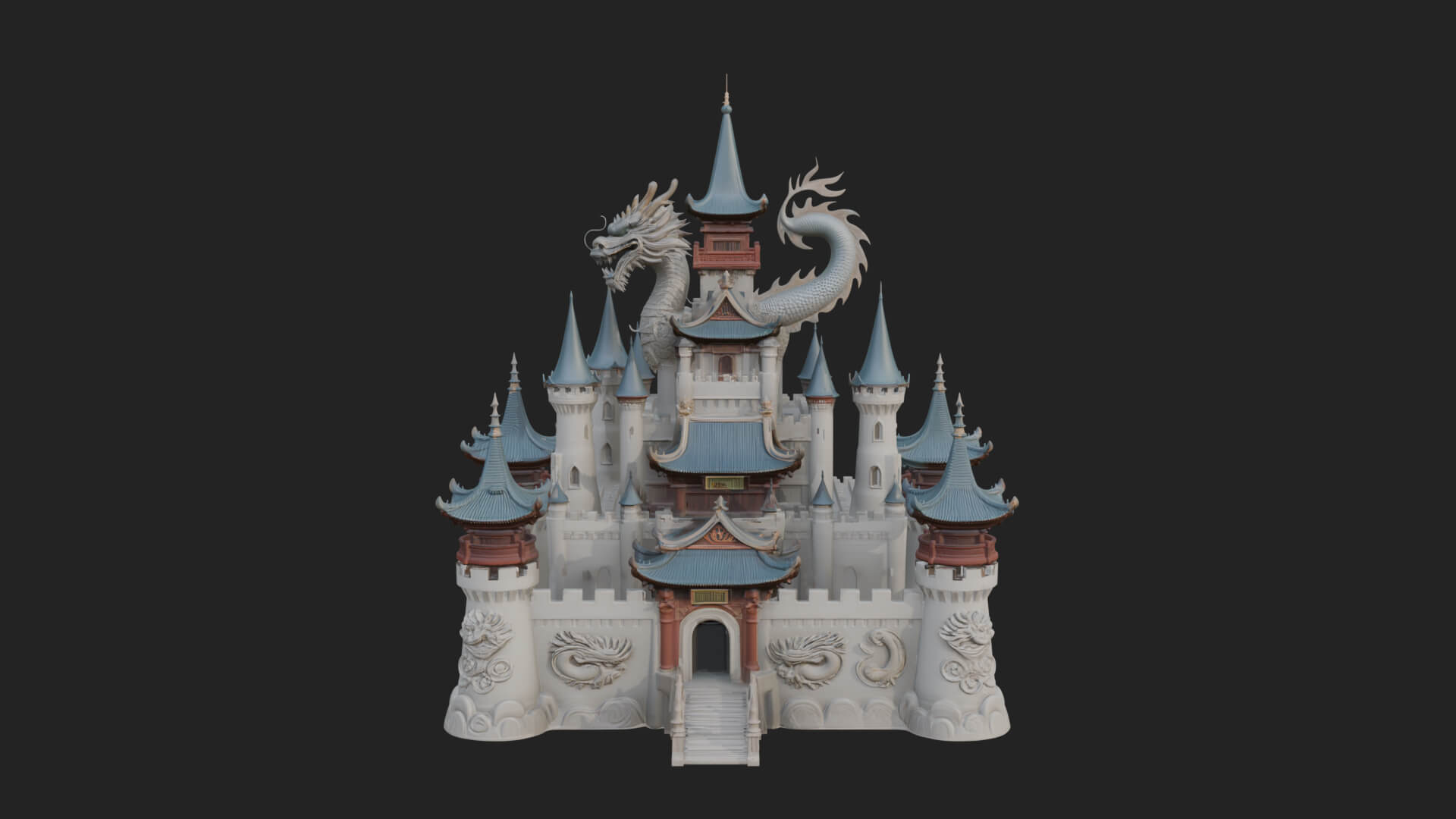 Fairy Tale Castle Design 31 3D Print Model 3D Model