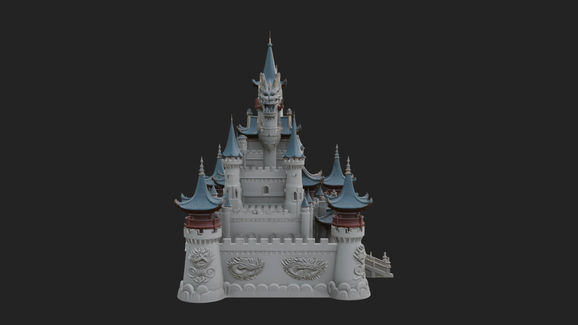 Fairy Tale Castle Design 31 3D Print Model 3D Model