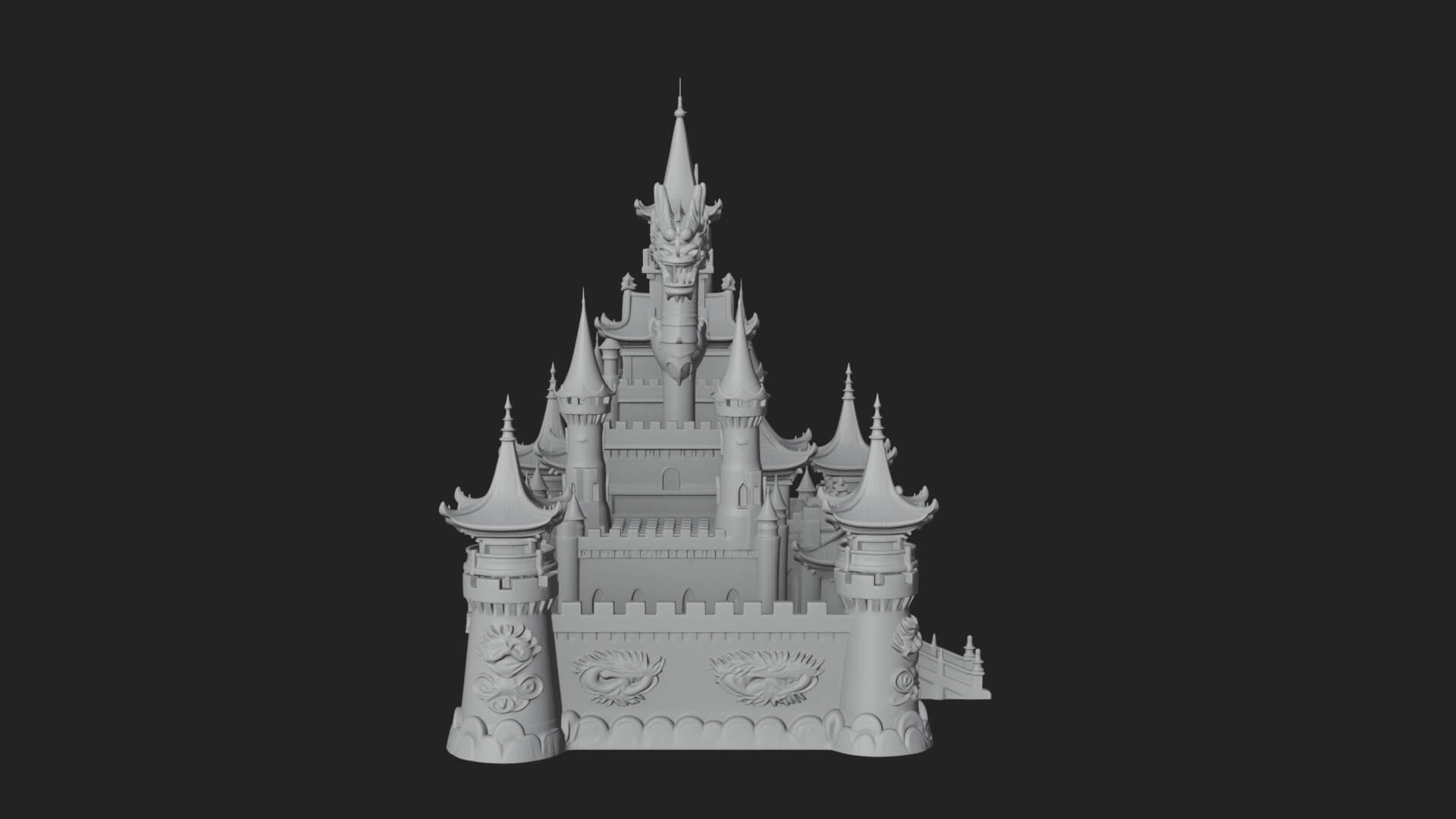 Fairy Tale Castle Design 31 3D Print Model 3D Model