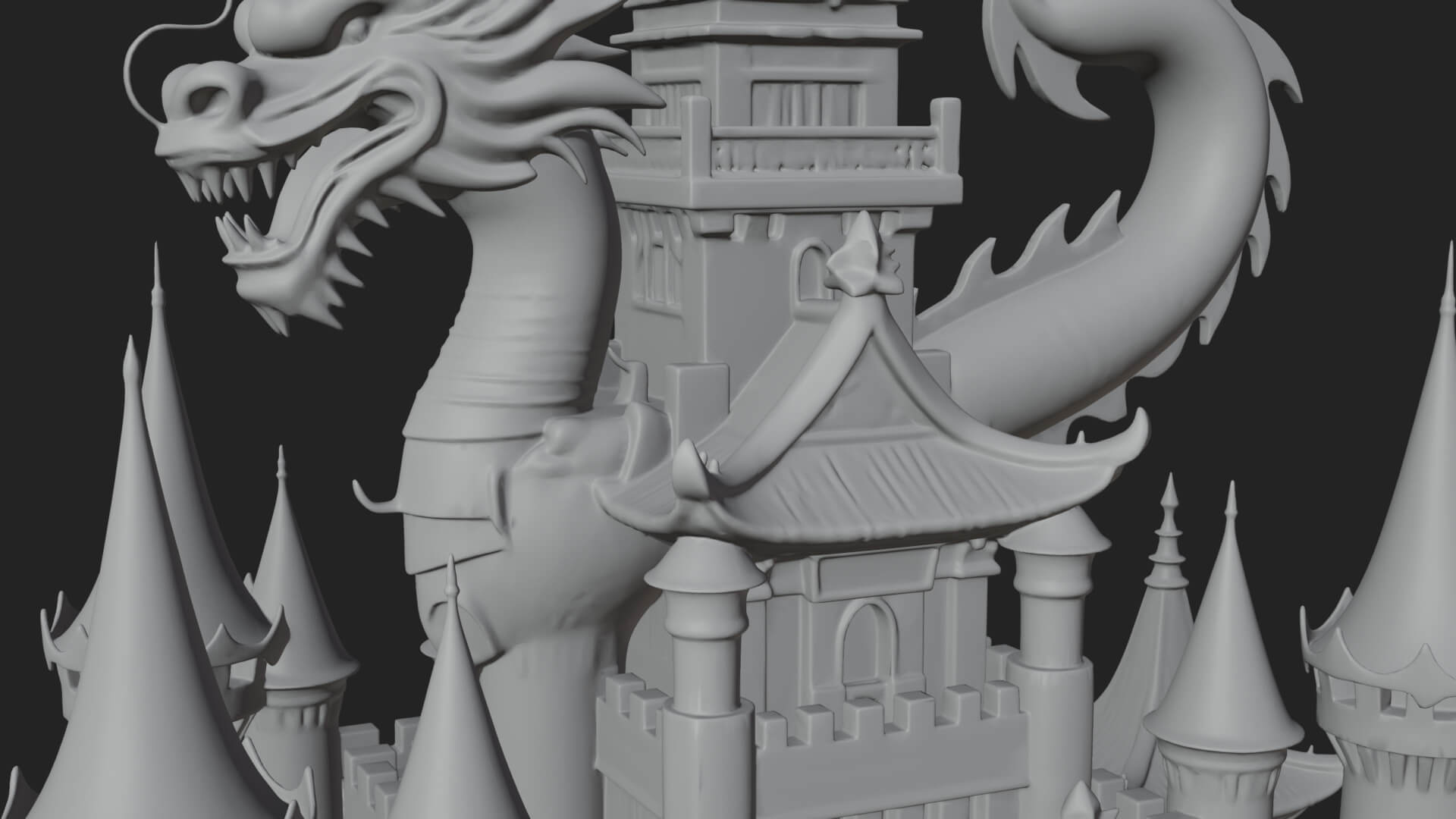 Fairy Tale Castle Design 31 3D Print Model 3D Model