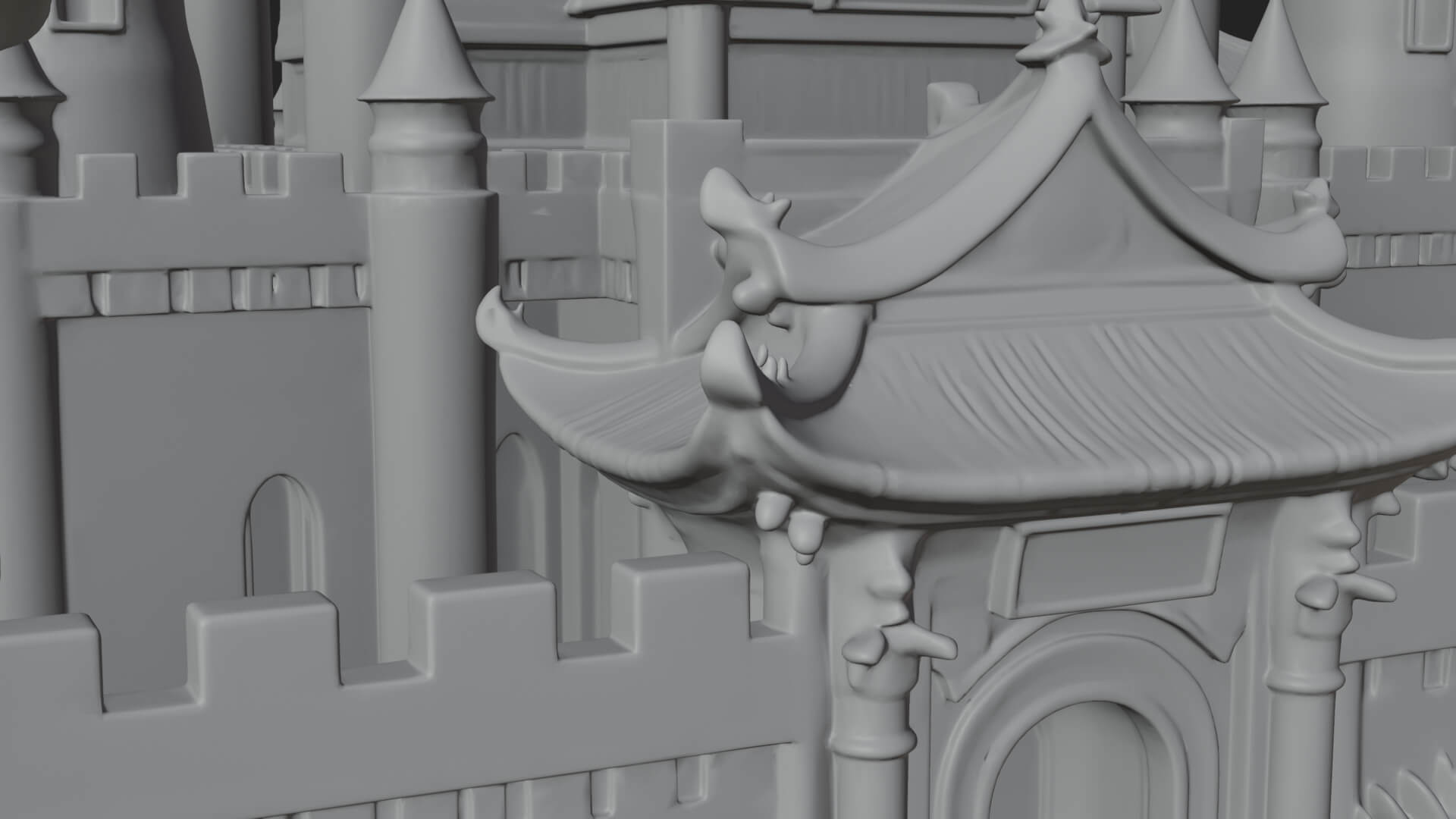 Fairy Tale Castle Design 31 3D Print Model 3D Model