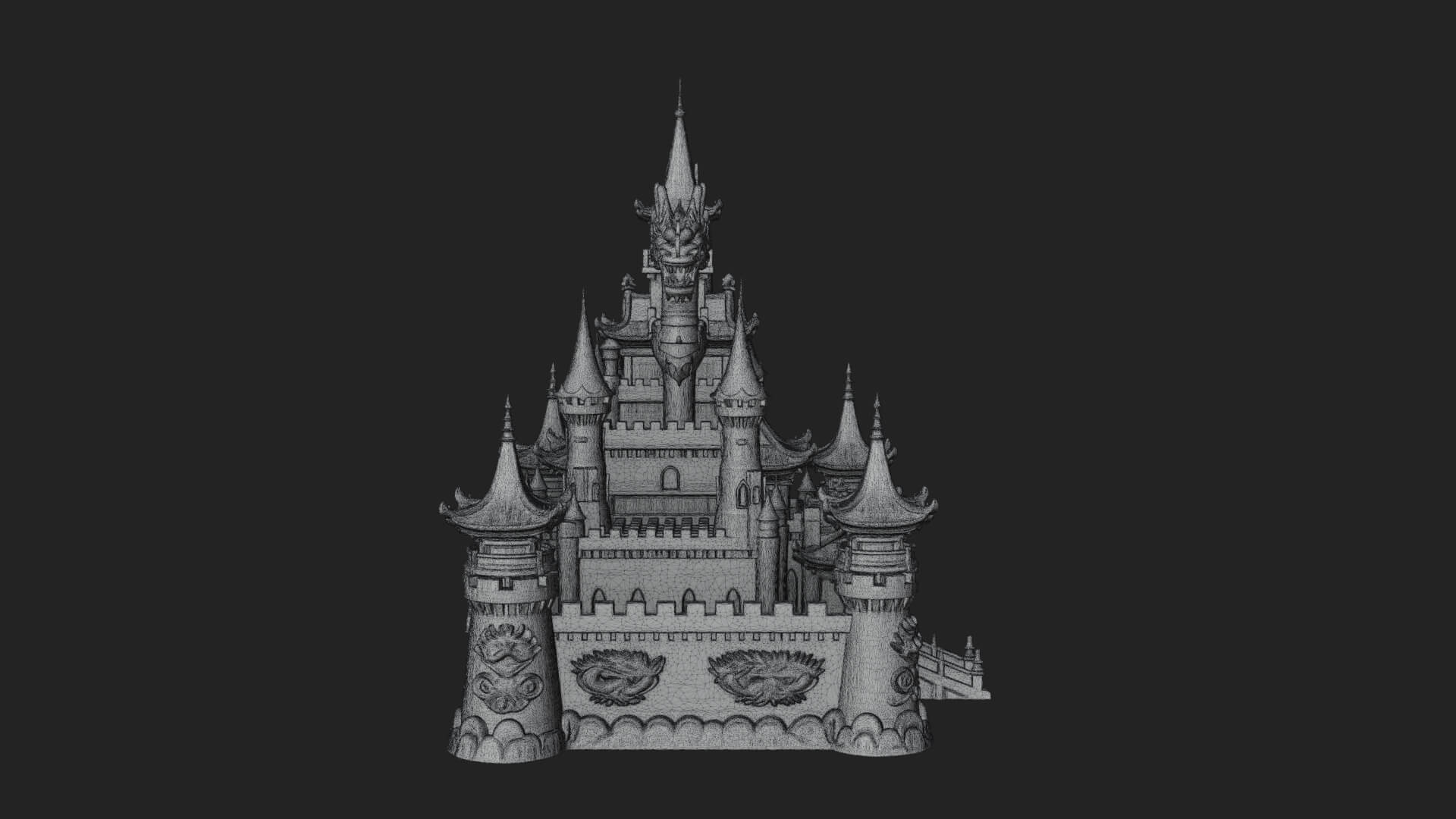 Fairy Tale Castle Design 31 3D Print Model 3D Model