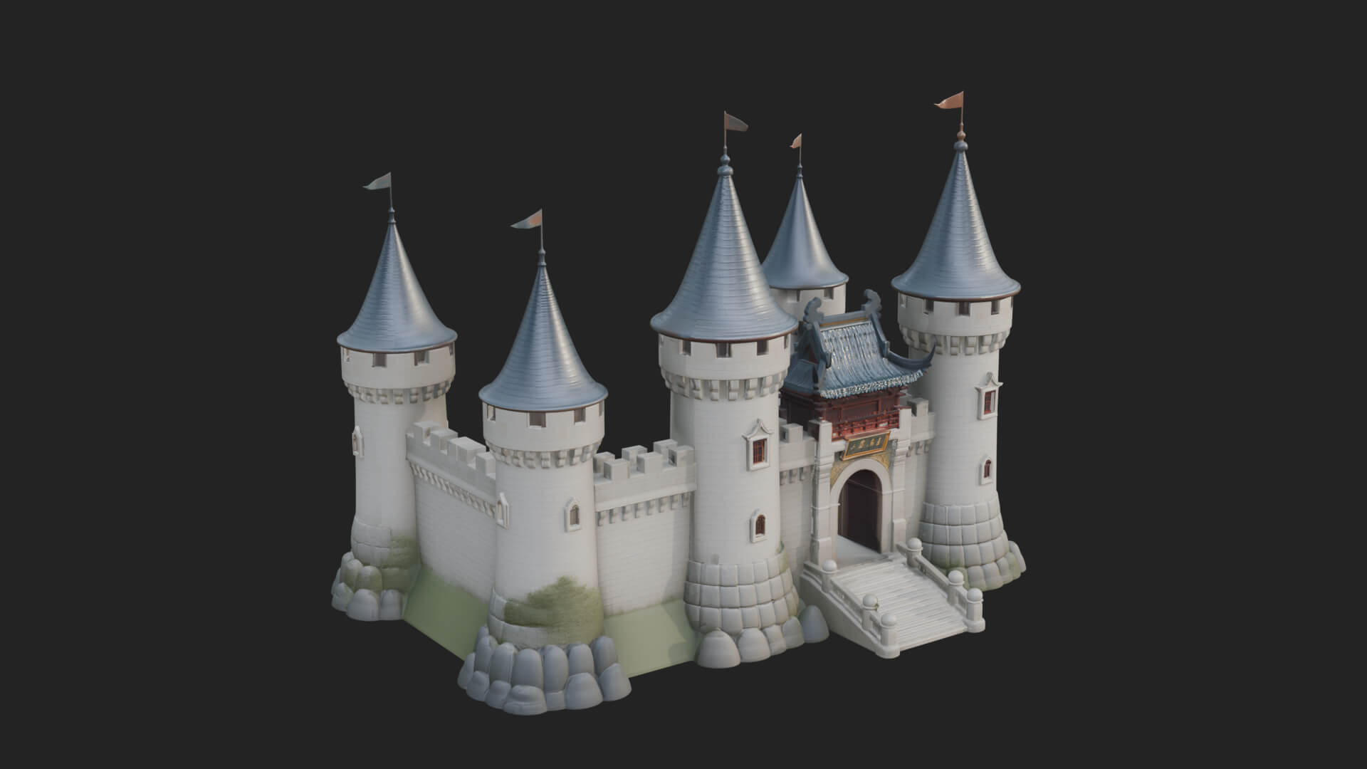 Fairy Tale Castle Design 32 3D Print Model 3D Model