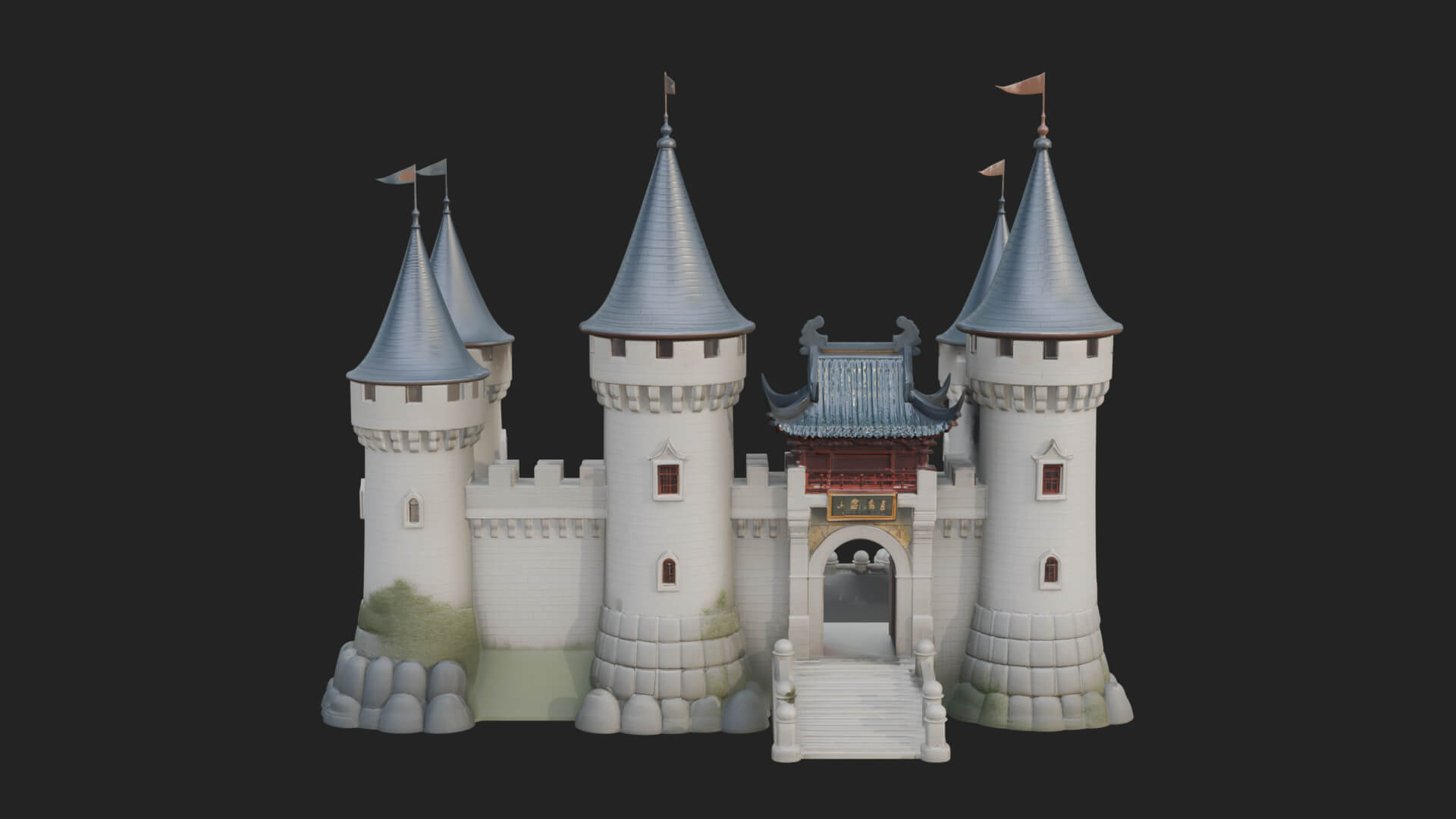 Fairy Tale Castle Design 32 3D Print Model 3D Model