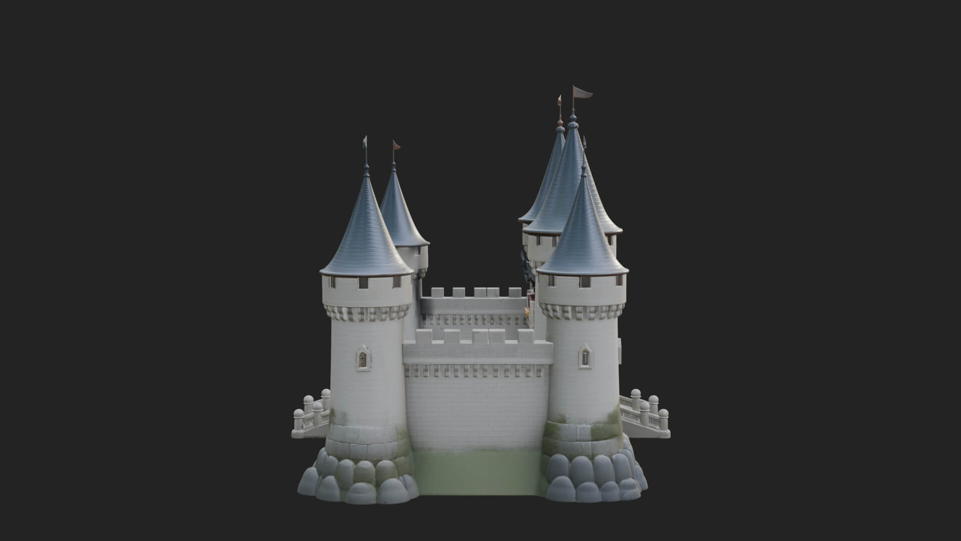 Fairy Tale Castle Design 32 3D Print Model 3D Model