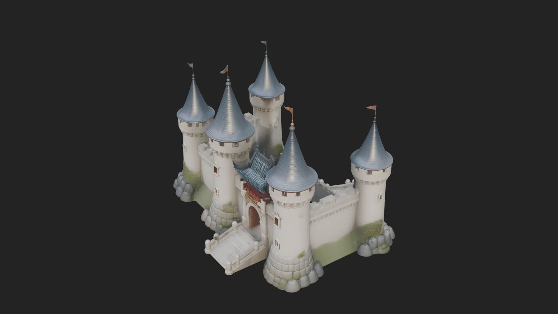Fairy Tale Castle Design 32 3D Print Model 3D Model
