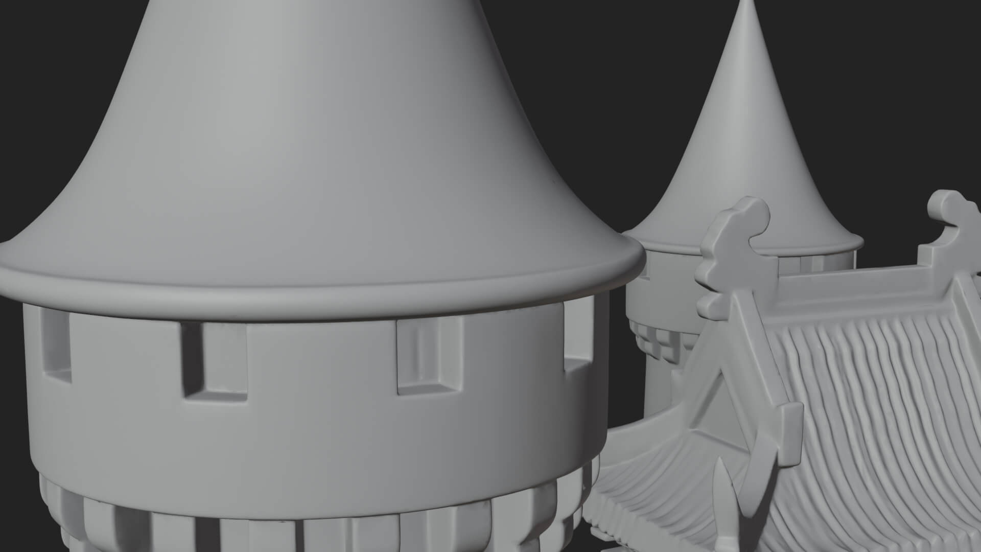 Fairy Tale Castle Design 32 3D Print Model 3D Model