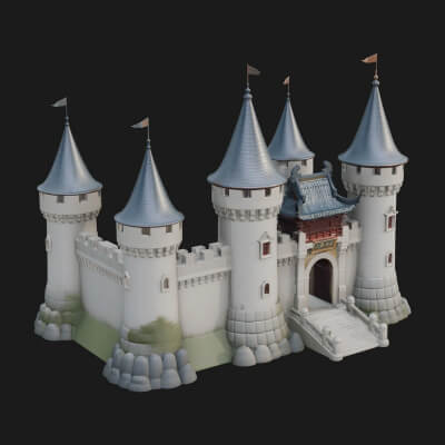 Fairy Tale Castle Design 32 3D Print Model