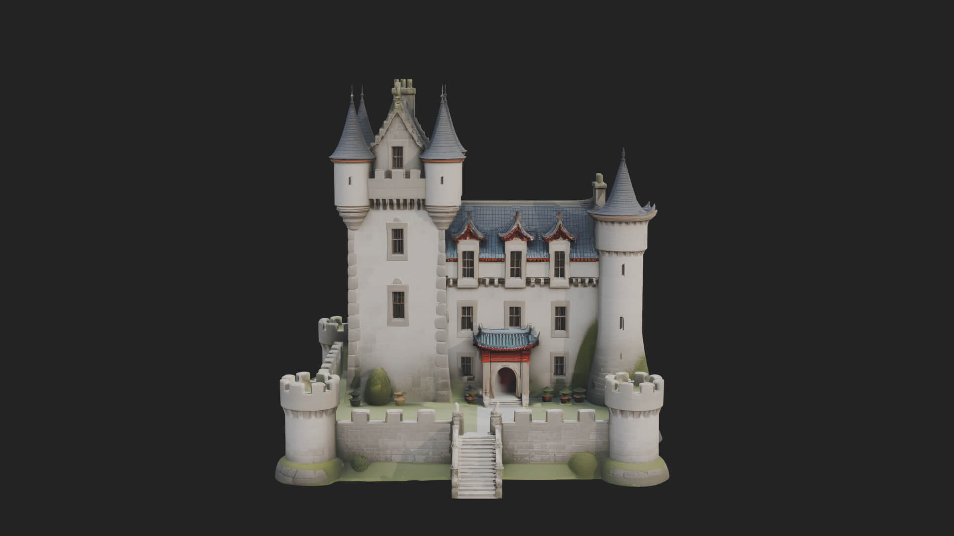 Fairy Tale Castle Design 33 3D Print Model 3D Model