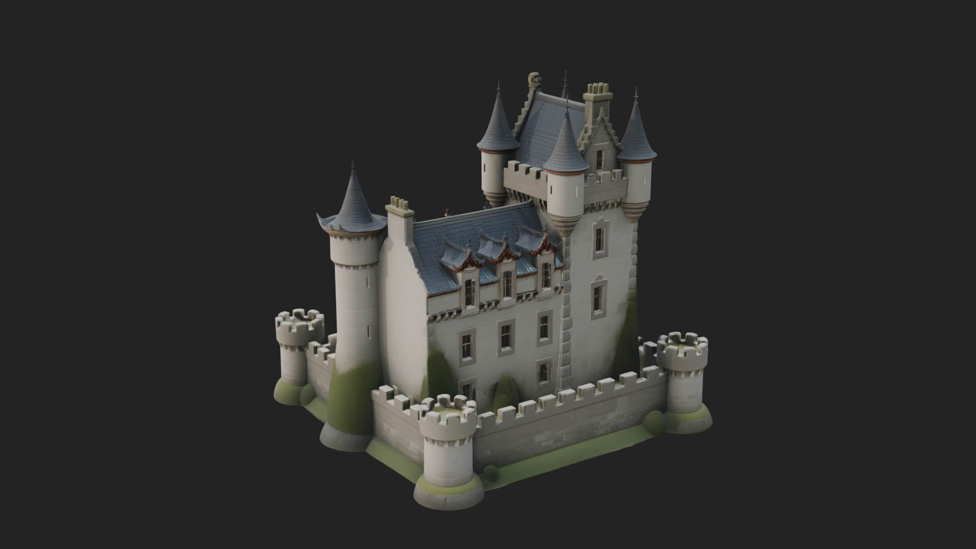 Fairy Tale Castle Design 33 3D Print Model 3D Model