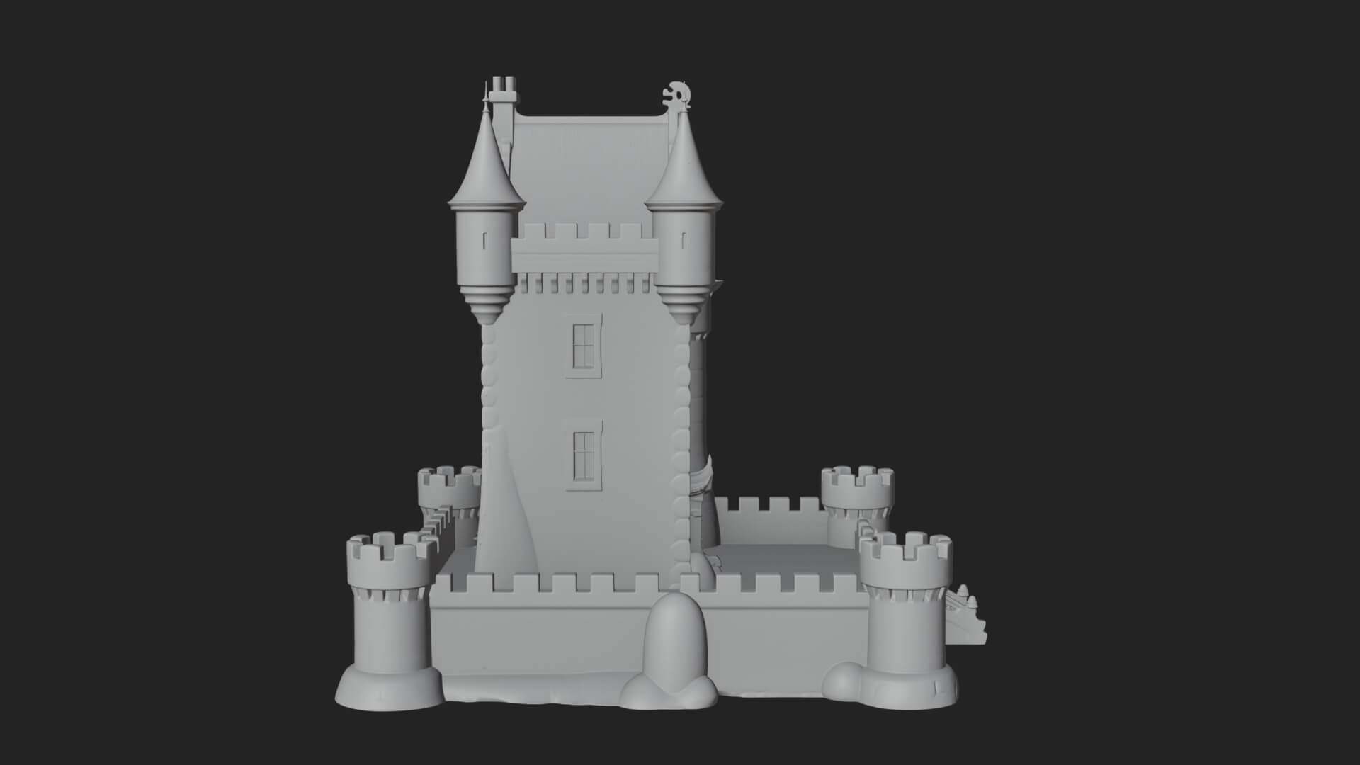 Fairy Tale Castle Design 33 3D Print Model 3D Model