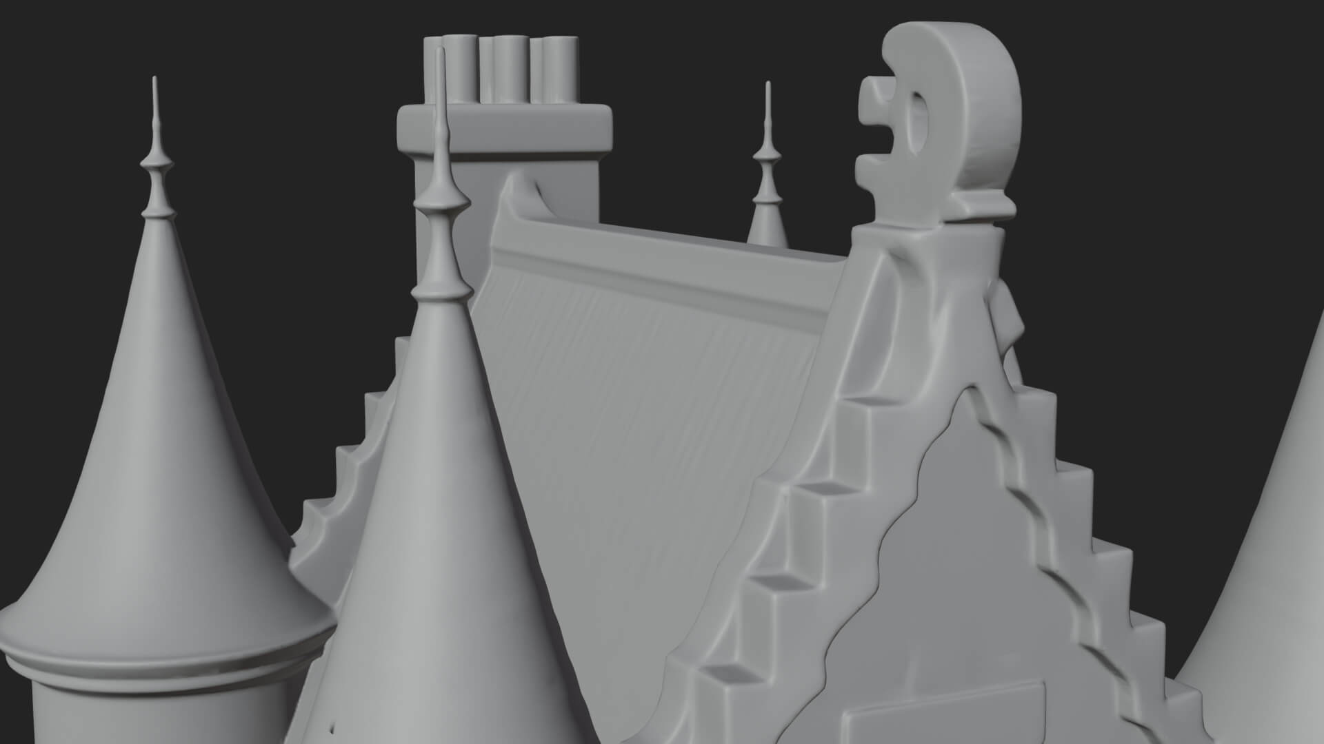 Fairy Tale Castle Design 33 3D Print Model 3D Model