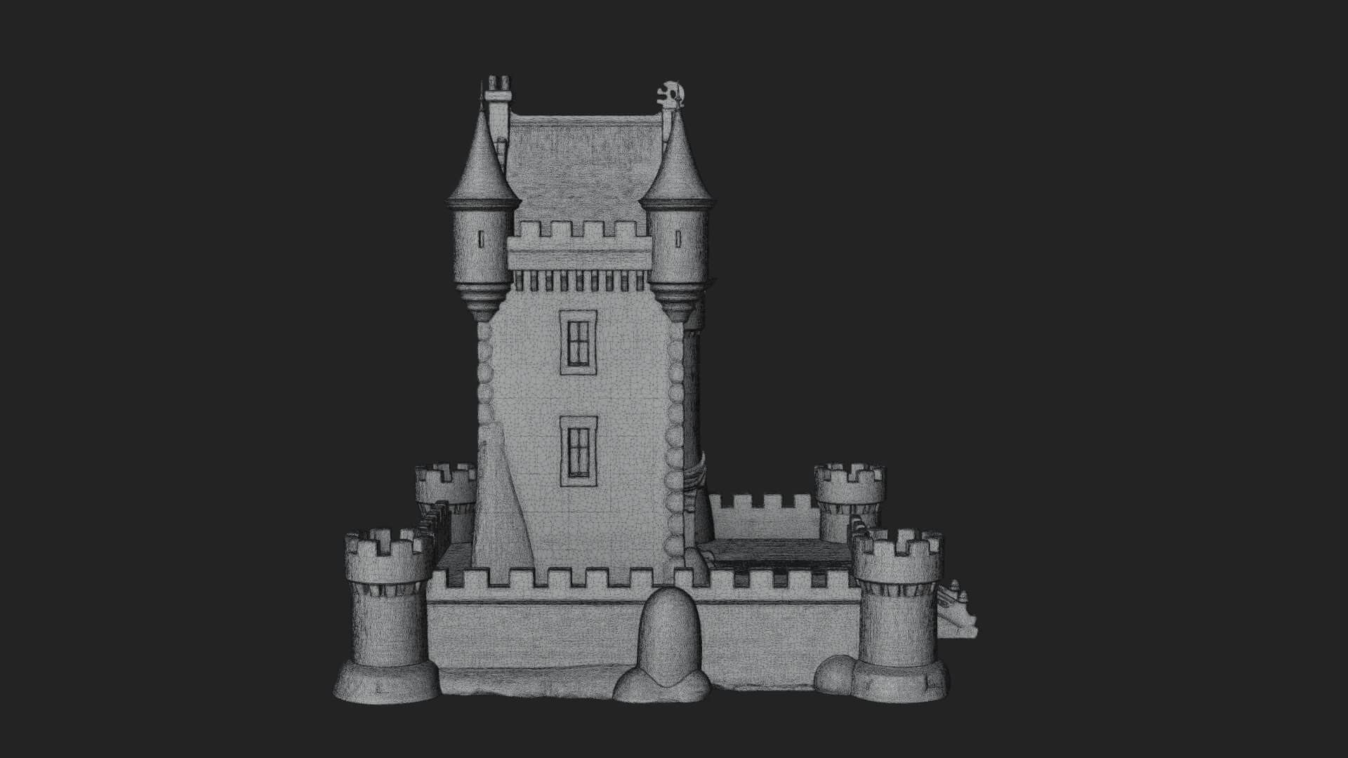 Fairy Tale Castle Design 33 3D Print Model 3D Model