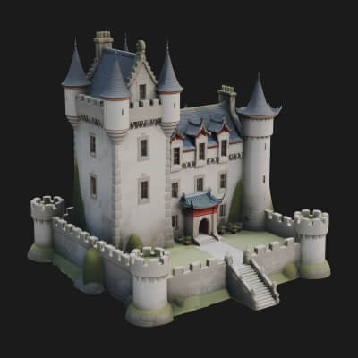 Fairy Tale Castle Design 33 3D Print Model