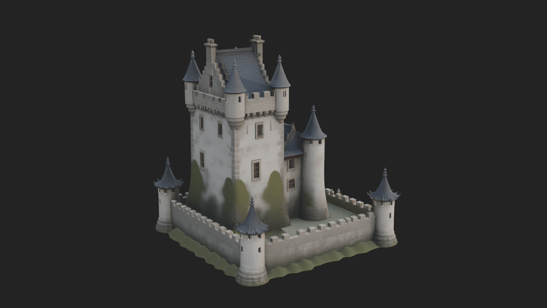 Fairy Tale Castle Design 34 3D Print Model 3D Model