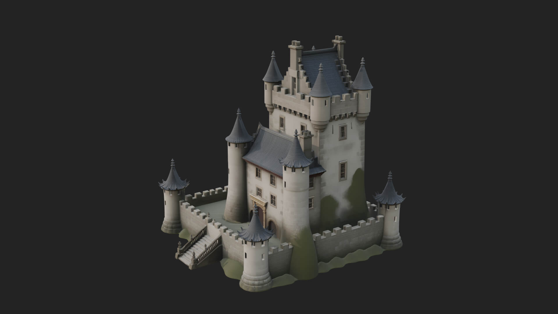 Fairy Tale Castle Design 34 3D Print Model 3D Model