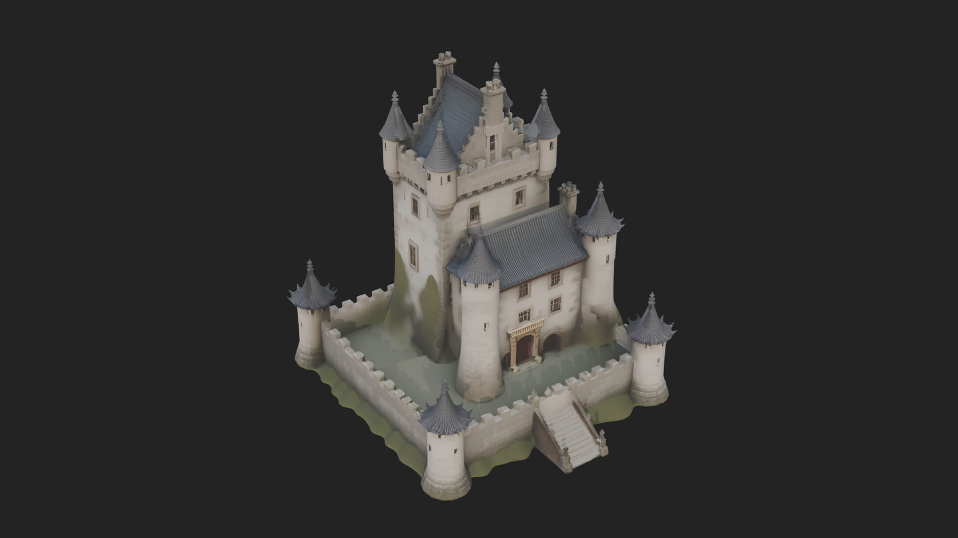 Fairy Tale Castle Design 34 3D Print Model 3D Model