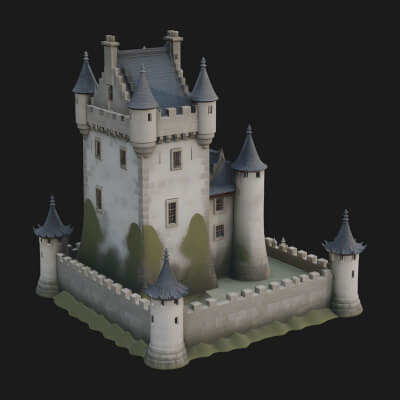 Fairy Tale Castle Design 34 3D Print Model